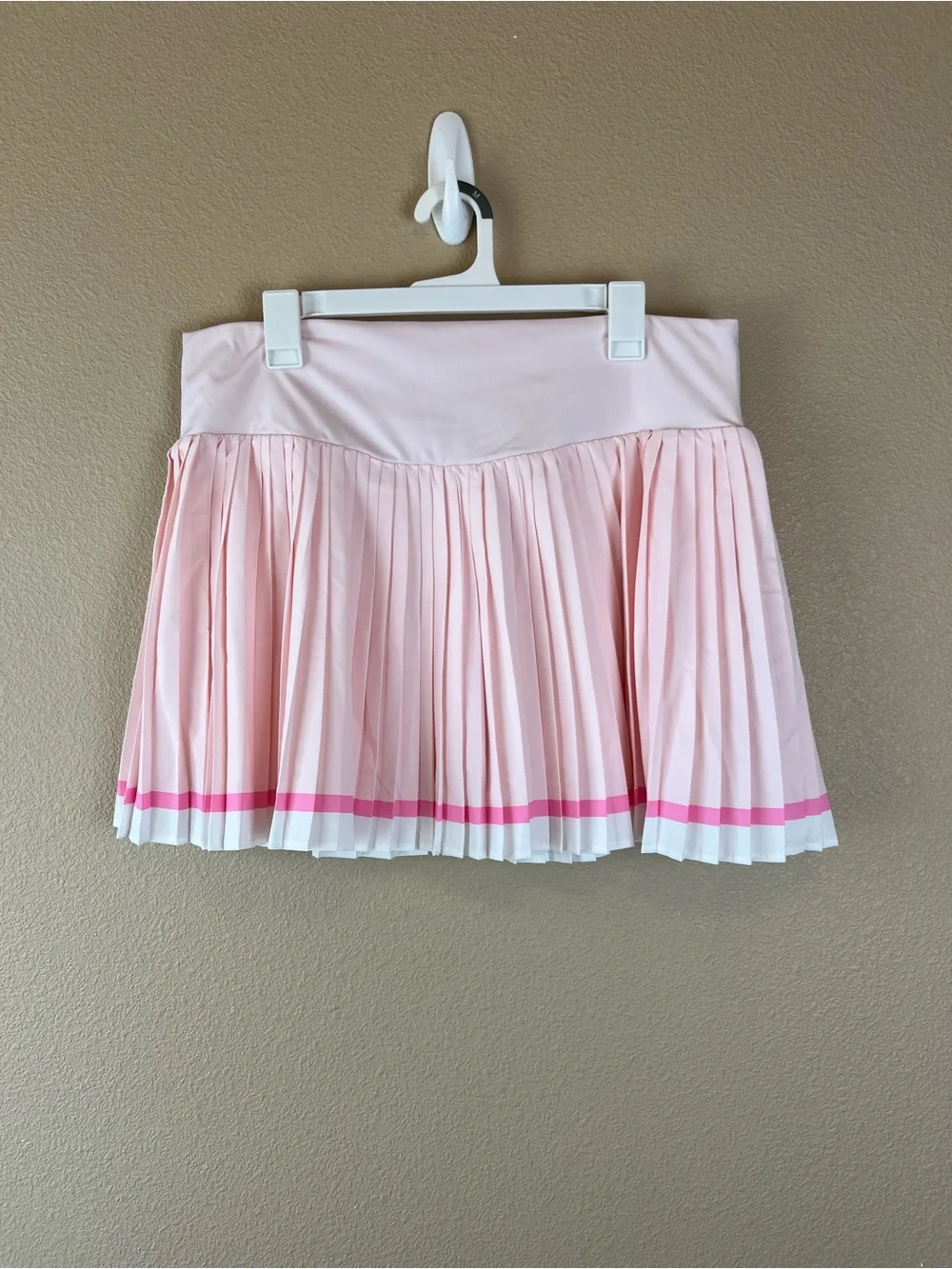 Pink pleated tennis golf pickleball skort - Picture 2 of 9